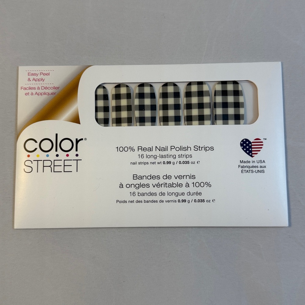 Color Street Plaid About You Nail Strips